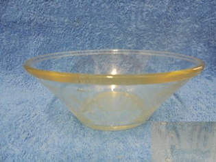 Riihimen lasi, kirkas lasinen viilikuppi, Ilves, VALIO, A2031