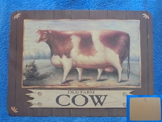 Old farm cow, sisustustaulu, S258