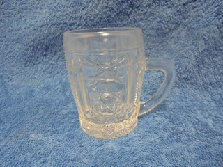 Kristallinen pieni lasituoppi, muki, vintage, A2232