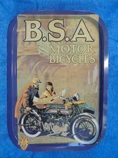 B.S.A Motor bicycles- peltitarjotin, Moottoripyr, A809