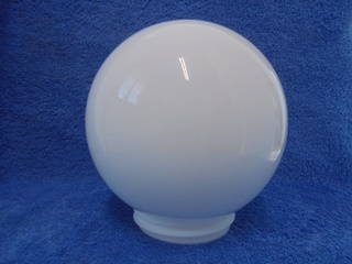 Valkoinen opaalilasinen pyre valaisimen kupu, pallokupu, H153
