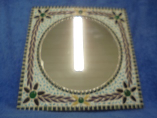 Mosaiikki-peili, neliskanttiset kehykset- pyre peili, H48