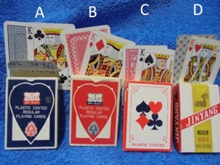 Pelikortit, Plastic coated tai Poker size Heraclio Victoria tai Jinyang, E186