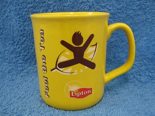 Lipton Feel the Tea, keltainen posliinimuki, A701