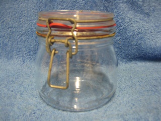 Arc, lasinen silntpurkki, patenttikansi 1/2L, vintage, S843