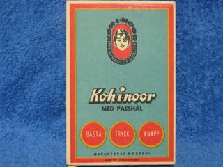 Koh-i-noor, tyhj pahvinen nappirasia, 1930-luku, R228