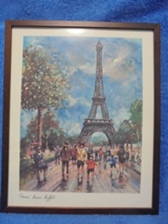 Paris Eiffel, taidejljennstaulu, A. Lecomte, S1037