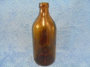 Karhulan lasi, vanha ruskea lasipullo 1000ml, S693