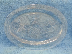 Muurla, lasinen kalalautanen, Atlantica, A1572