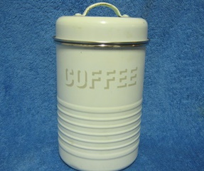 Metallinen Coffee-purkki, rivallinen kansi, A1782