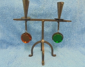 Ystad Metal, rautainen/ lasinen kynttelikk, Gunnar Ander, A1892