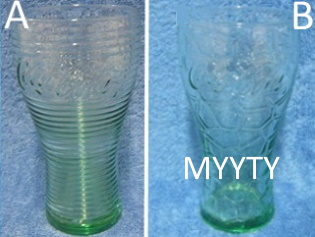 Vihre Coca Cola-lasi, kytetyt tavarat, A235