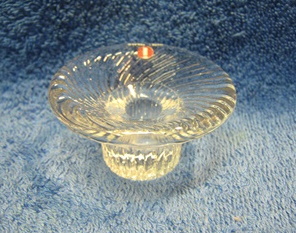 Iittala, lasinen kynttilnjalka, Poppa 2659, Valto Kokko, A26