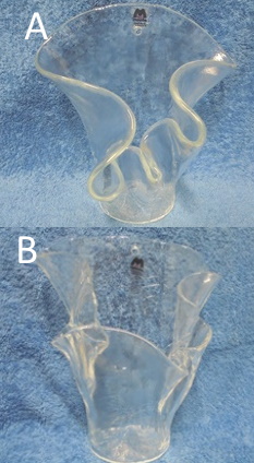 Muurlan lasi, kirkas seinmaljakko, Ruusu-kuvio, A3711