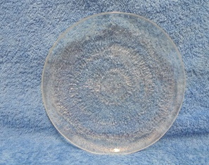 Iittala, lasinen alkuruokalautanen, Solaris 2200, Tapio Wirkkala, A45