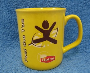 Lipton Feel the Tea, keltainen posliinimuki, A701