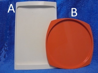 Sarvis tarjotin/kuvun aluslautanen, valkoinen 560-2, oranssi 774, A747