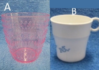 Muovinen muki, pinkki tai P5V, A861