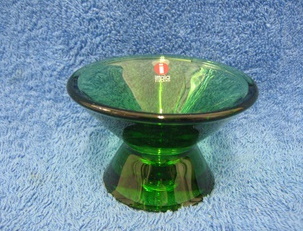 Iittala, vihre kynttilnjalka, Kartio, Kaj Franck, A873