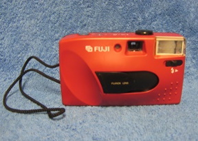 Fuji DL-8 taskukamera, punainen/ musta, B505