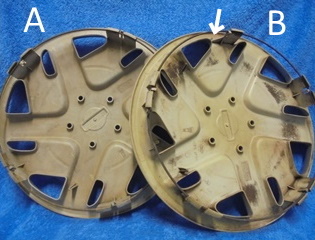 Nissan Micra, muovinen plykapseli 14", 40315 2F105, varaosat, B619