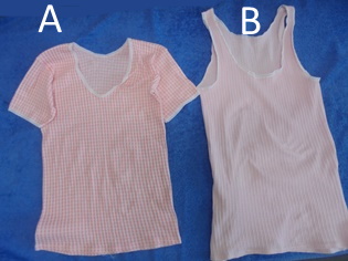 Naisten vaaleanpunainen aluspaita, hihallinen tai hihaton, V604