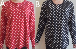 Marimekko pusero L, Pallo, punainen tai musta pohja, Annika Rimala, V746