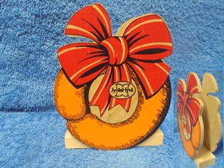 Vanerinen lautasliinateline, servettiteline, Jyvshyv, A3495