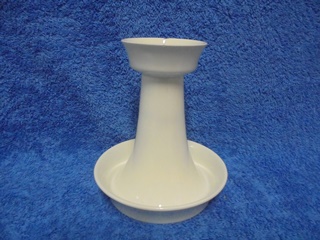 Arabia, valkoinen kynttilänjalka, Kaj Franck, A1414