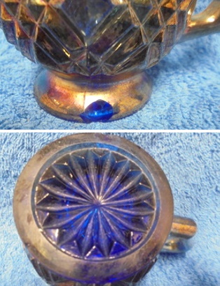 Vanha sininen lysterikermakko, kytetyt astiat, A3533