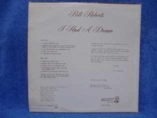 Bill Roberts, I Had A Dream, LP-levy, R835