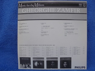 Gheorghe Zamfir, Music for the millions, 1982, LP-levy, R1067