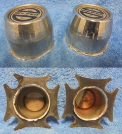 Kromatut Solifer keskikupit 2kpl, B735