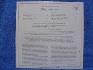 Johann Sebastian Bach, Matthus-passion, 1971, LP-levy, R1108