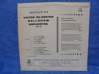 Victor Silvester, Dancing to, number twelve, 1959, mini LP, R1132