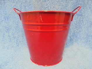 Punainen peltinen suojaruukku, S421