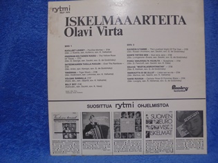 Olavi Virta, Iskelm aarteita, 1970, Lp-levy; R1182