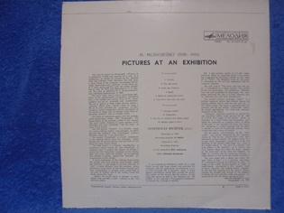 Sviatoslav Richter, Pictures at an exhibition, Lp-levy, M244