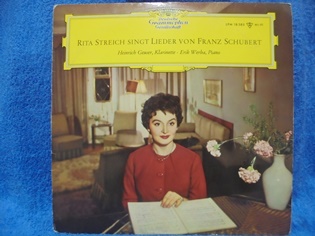 Rita Streich Singt Lieder Von Franz Schubert, 1962, LP-levy, R1220