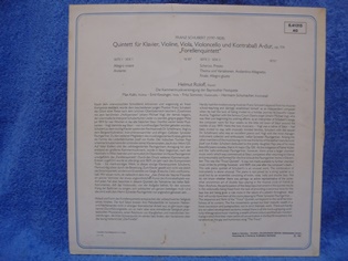 Franz Schubert, Forellenquintett, 1962, LP-levy, M302