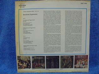 J.S.Bach, Berhmte Orgelwerke, LP-levy, M301
