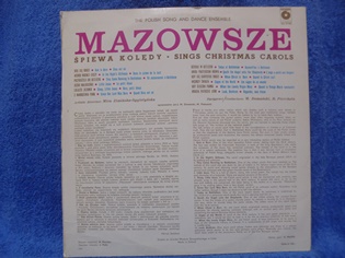 Mazowsze- Spiewa Koledy, sings Christmas Carols, LP-levy, M620
