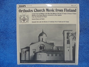 Orthodox Church Music from Finland, 1976, LP-levy, M656