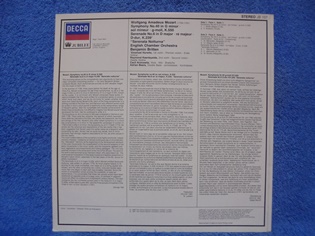 Mozart Symphony No.40, Serenata Notturna, 1981, LP-levy, M652