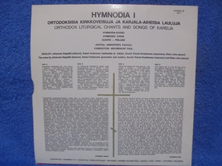 Hymnodia I, ortodoksisia kirkkoveisuja- karjala-aiheisia lauluja, M165