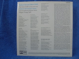 Richard Strauss- Vier Letzte Lieder, LP-levy, M313