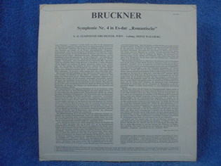 Bruckner Symphonie Nr.4 romantische, LP-levy, M306