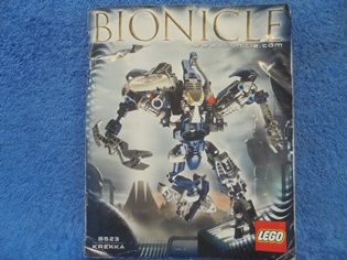 Lego 8623, Bionicle Krekka, 2004, palikat ja ohjekirja, E546