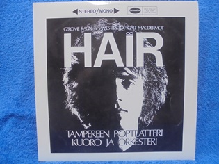 Hair, Tampereen Popteatteri kuoro ja orkesteri, 1969, LP-levy, M55