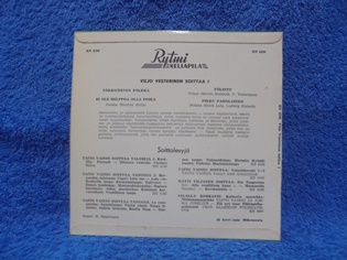 Viljo Vesterinen 1, EP-levy, M329